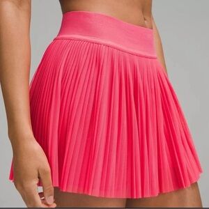 Lululemon Pink Pleated Tennis Skirt